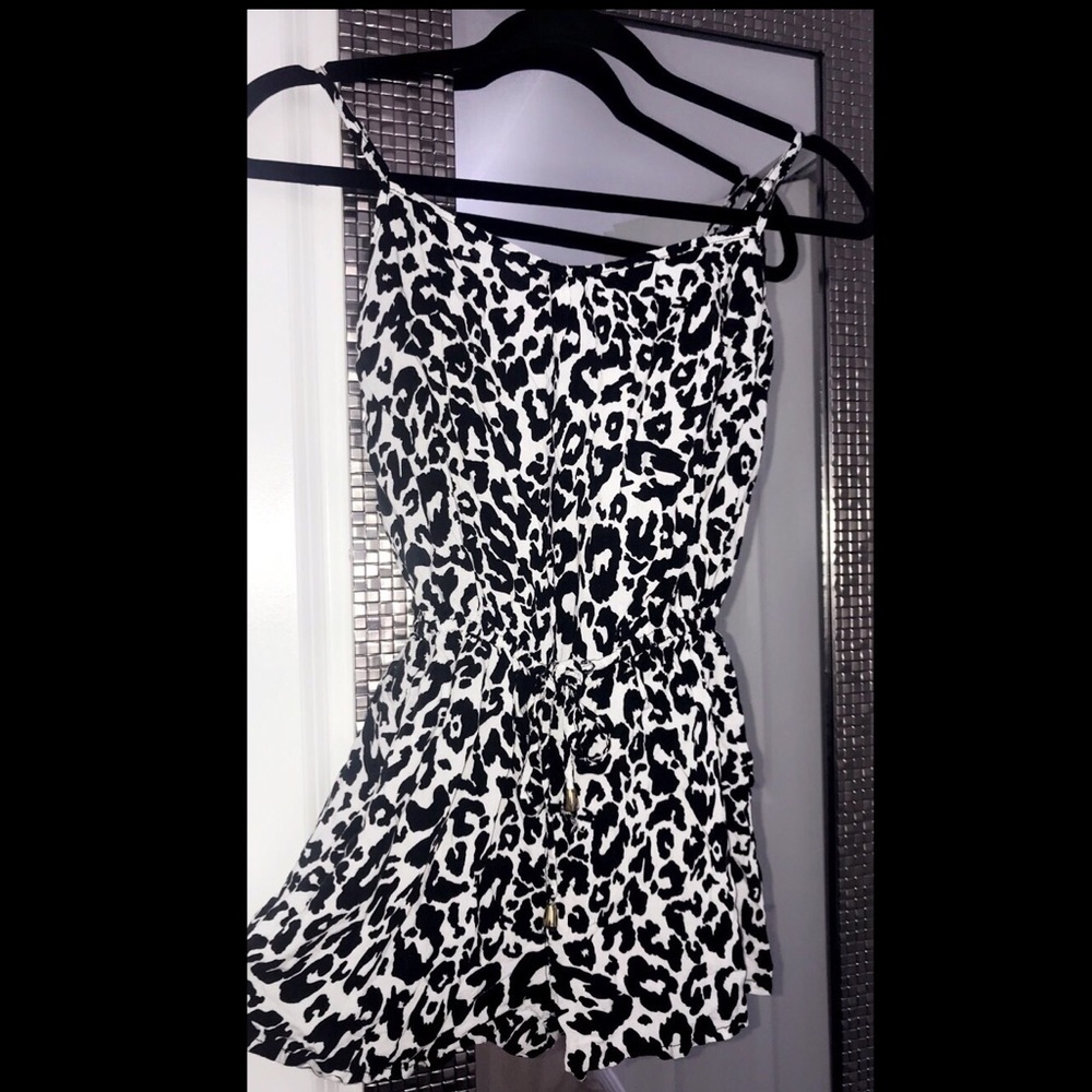 Charlotte Russe leopard print romper